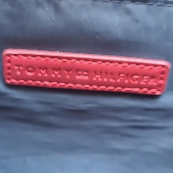 Tommy Hilfiger Tote‎ PINK STRAPS TH ALL OVER PRINT Bag - Picture 10 of 17